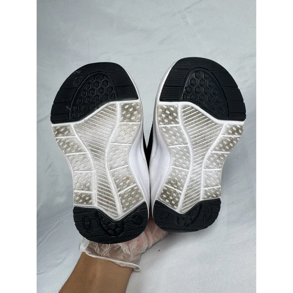 Athletic Works IBAW43CA001 Toddlers 4 Jogger Sneakers Black Hook & Loop Shoes